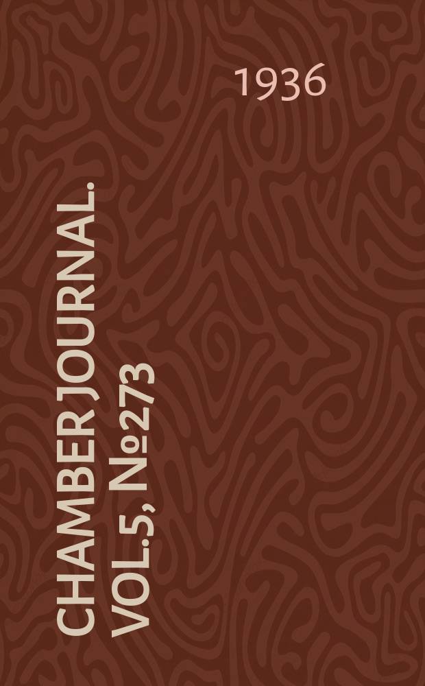 Chamber journal. Vol.5, №273