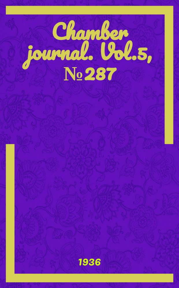 Chamber journal. Vol.5, №287