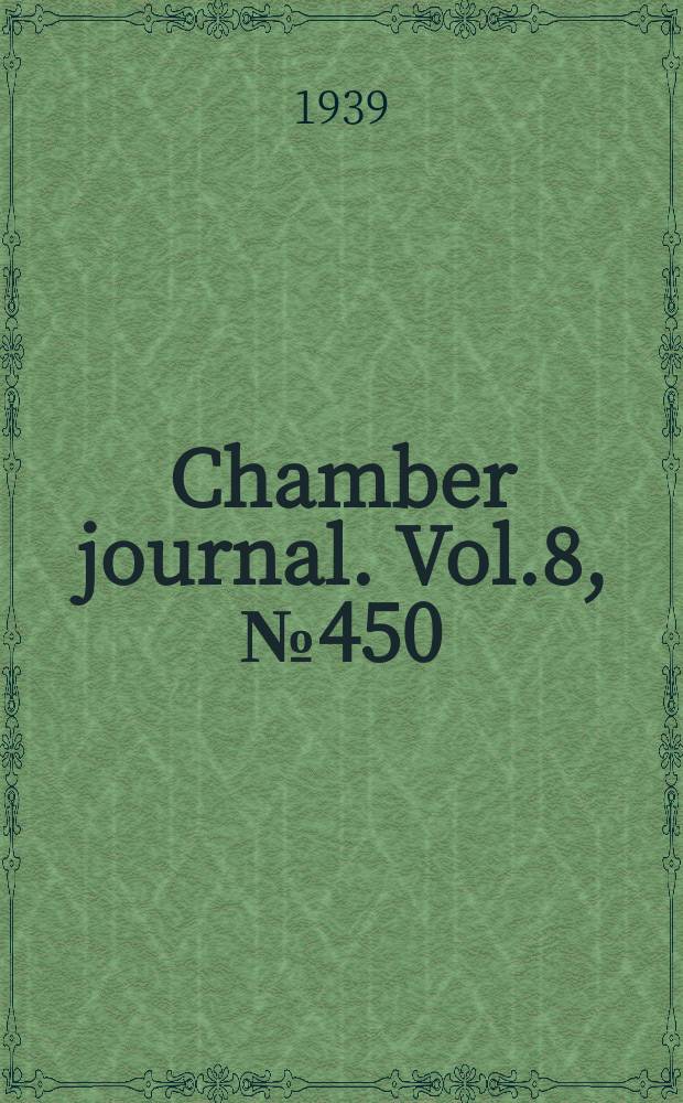 Chamber journal. Vol.8, №450