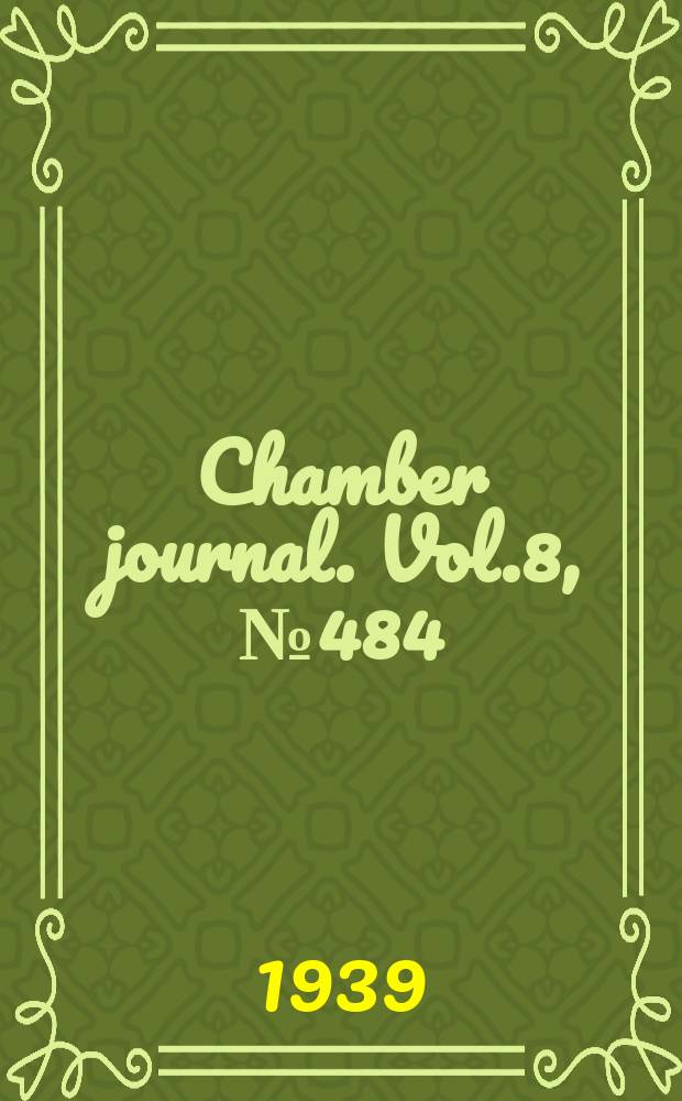 Chamber journal. Vol.8, №484