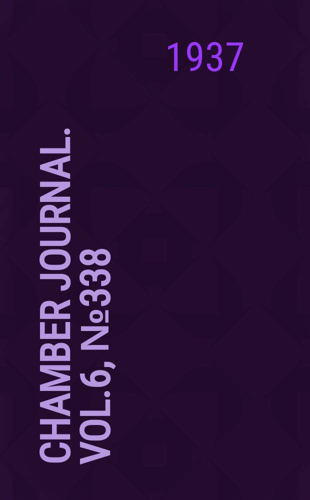 Chamber journal. Vol.6, №338