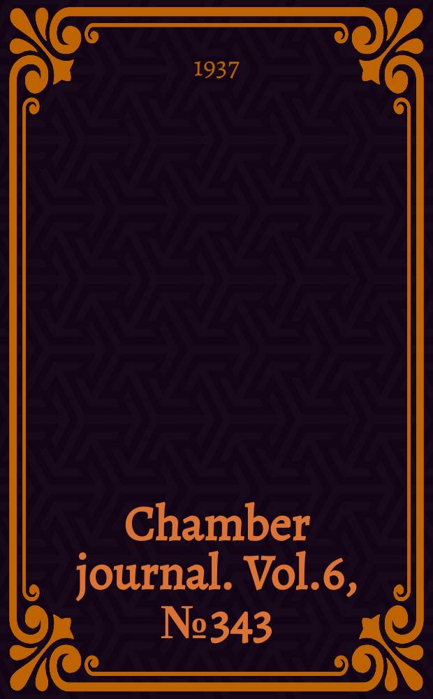 Chamber journal. Vol.6, №343