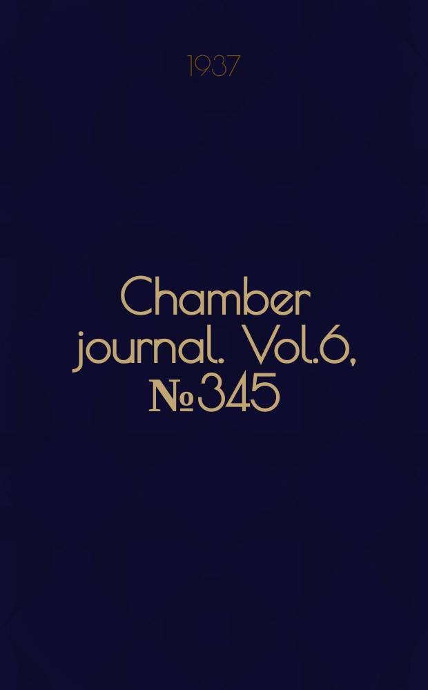Chamber journal. Vol.6, №345