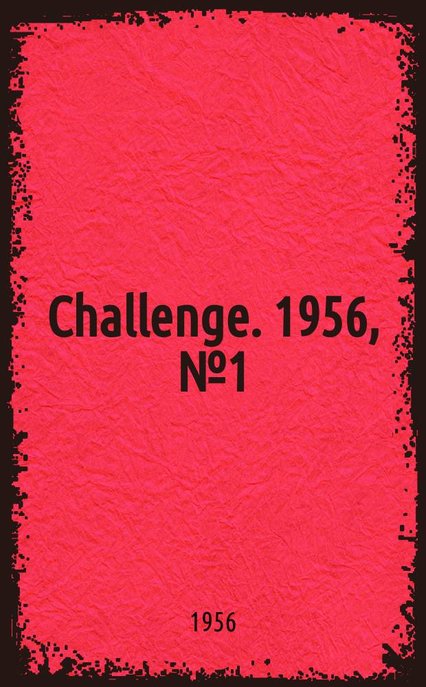 Challenge. 1956, №1(April)