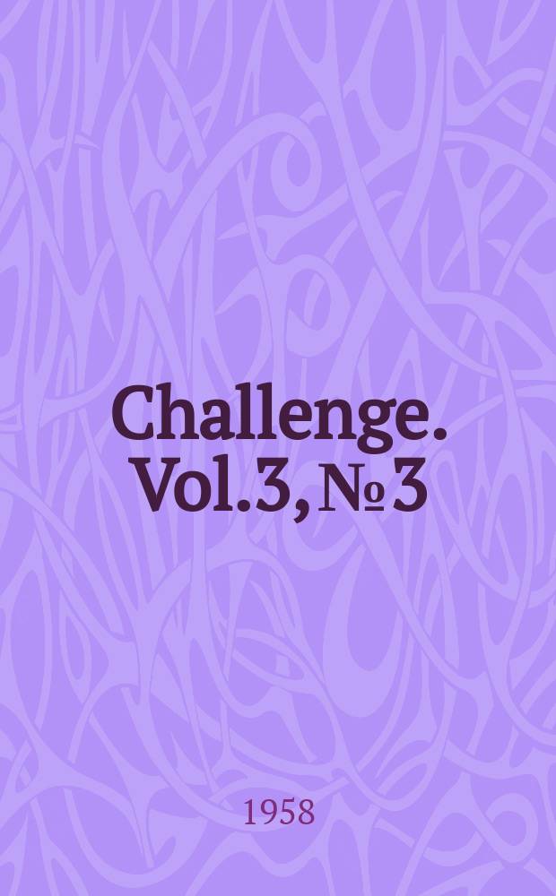 Challenge. Vol.3, №3