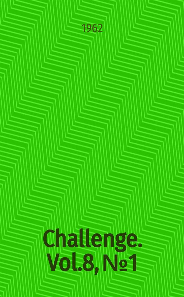 Challenge. Vol.8, №1