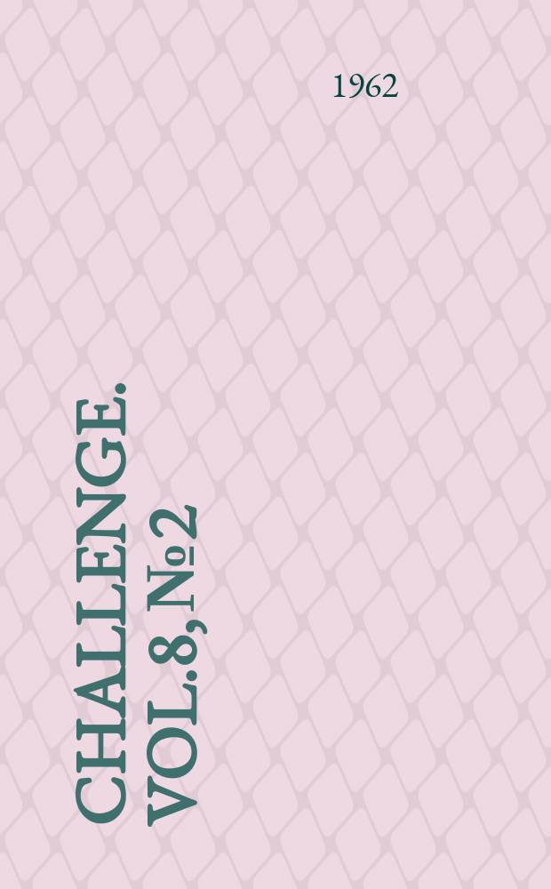 Challenge. Vol.8, №2
