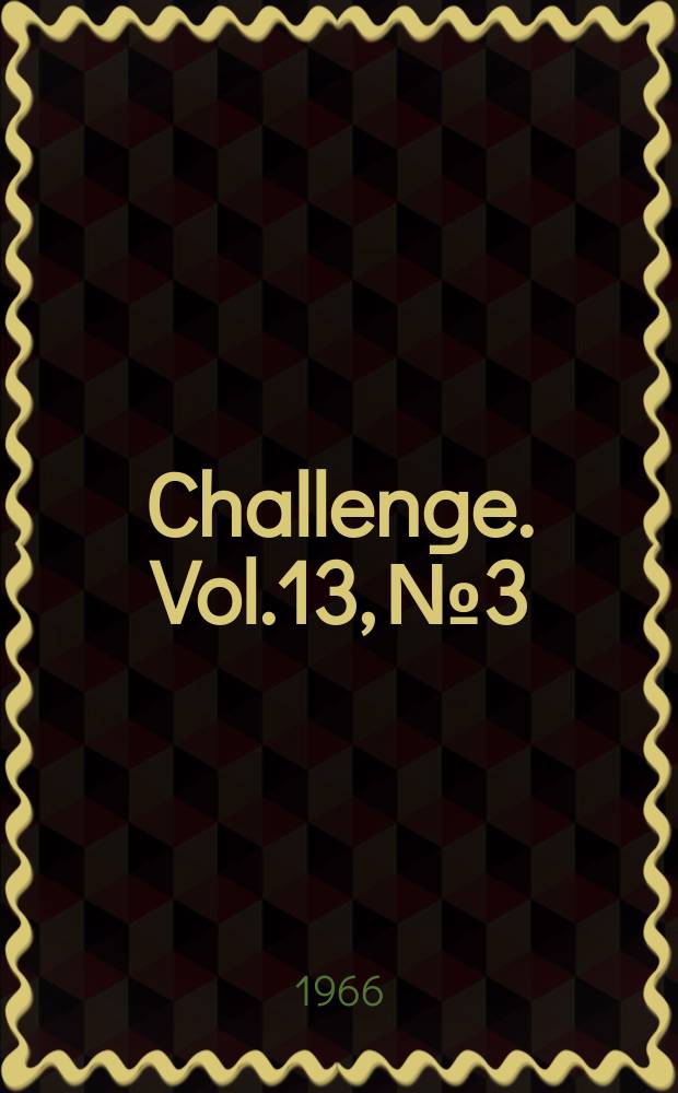 Challenge. [Vol.13], №3