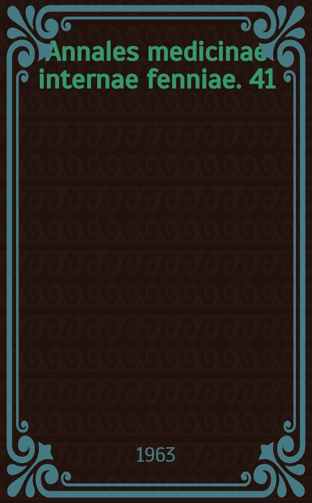 Annales medicinae internae fenniae. 41 : Radiophotography (RP) in oral cholecystography