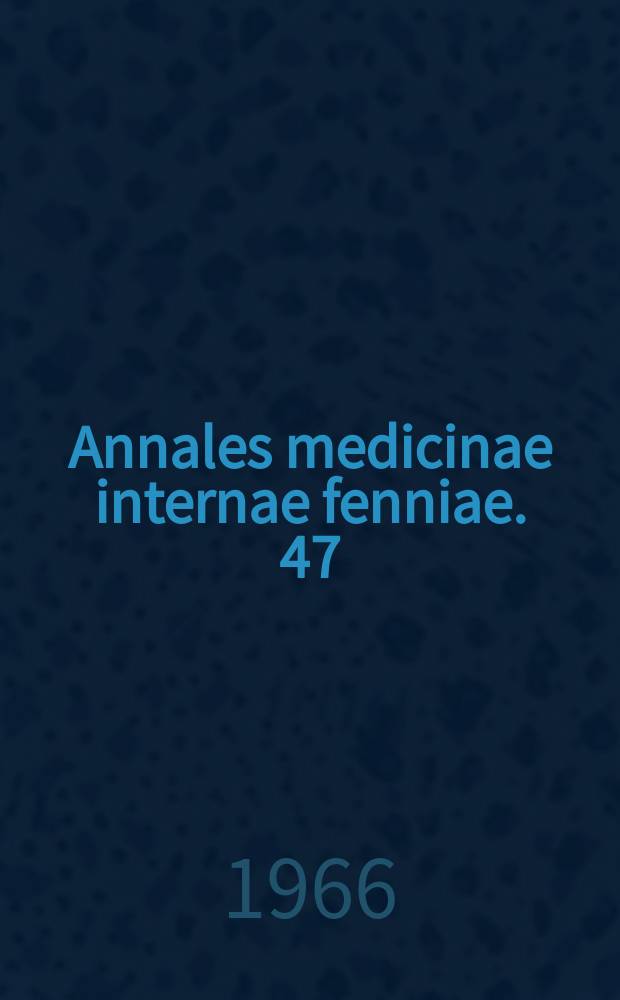 Annales medicinae internae fenniae. 47 : Occurrence of unusual pleural calcification in Finland