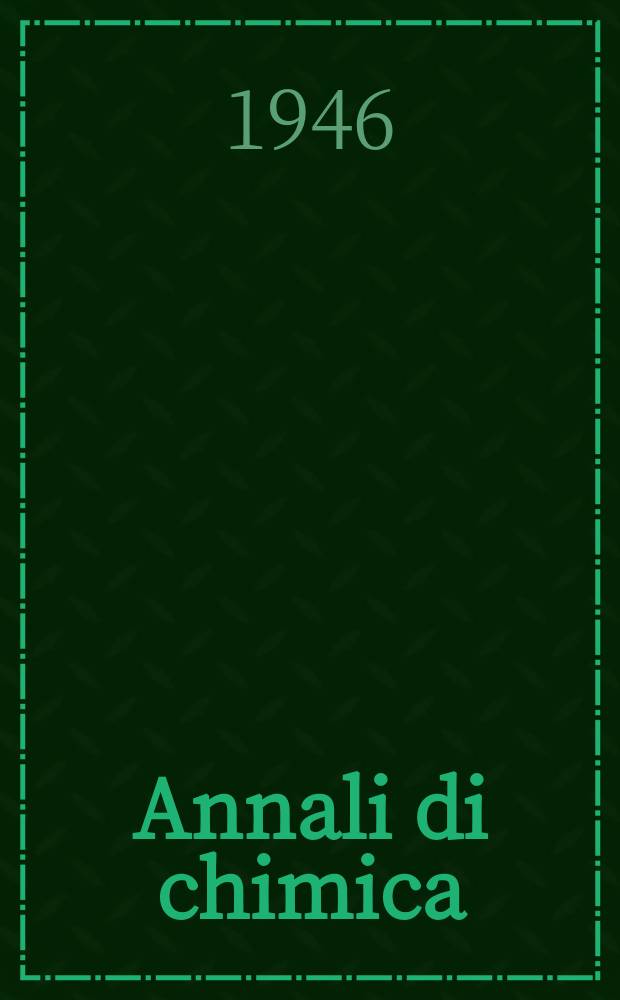 Annali di chimica