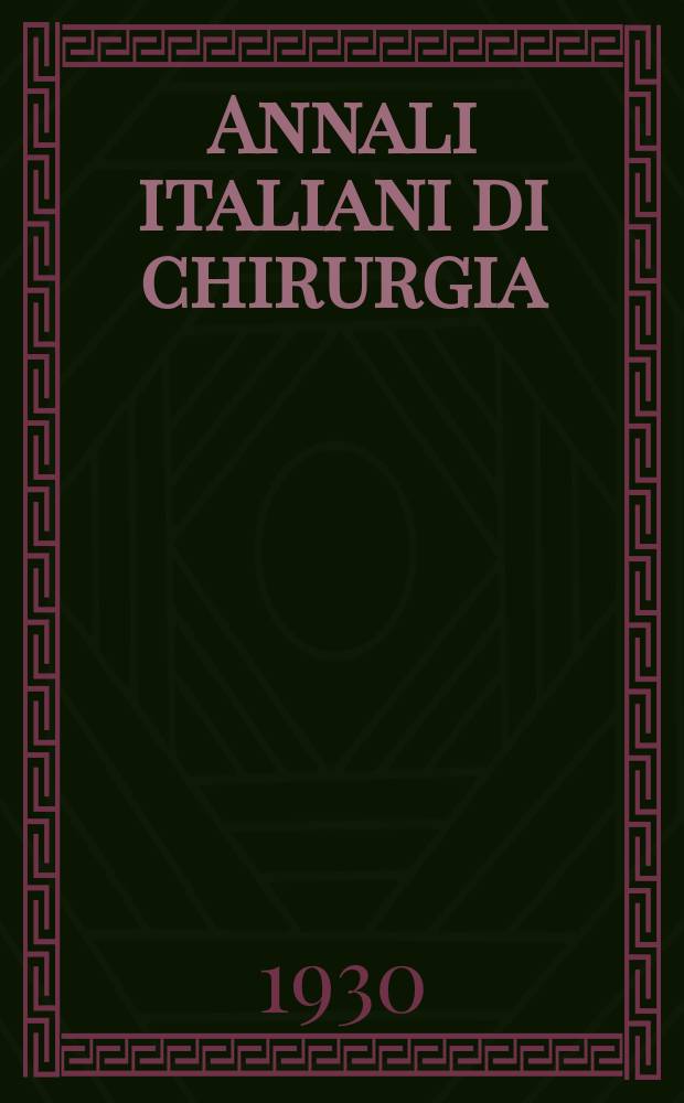 Annali italiani di chirurgia