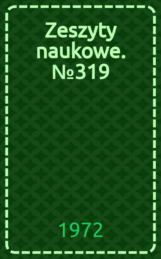 Zeszyty naukowe. №319 : Badania nad wiązaniem wyrobów