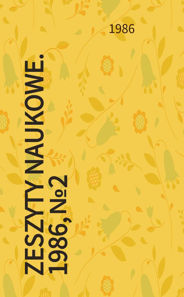 Zeszyty naukowe. 1986, №2 : Barwniki karbazolowe