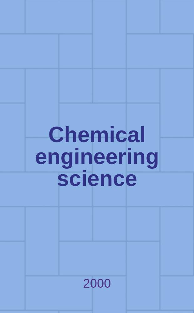 Chemical engineering science : G&eacute;nie chimique. Vol.55, №1