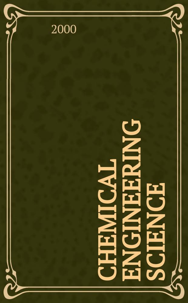 Chemical engineering science : Génie chimique. Vol.55, №5