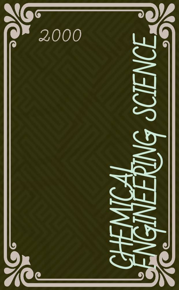 Chemical engineering science : Génie chimique. Vol.55, №9