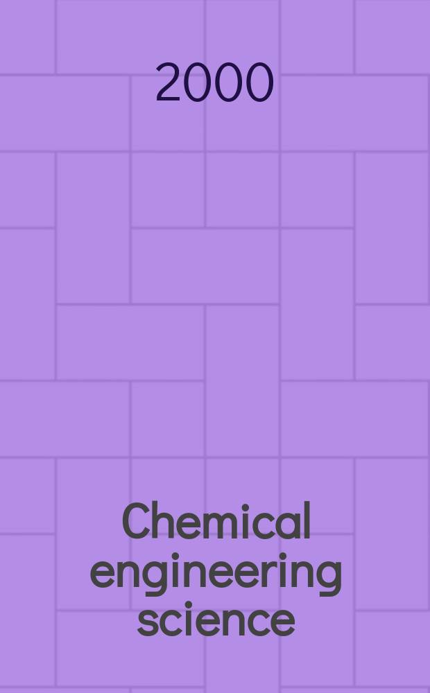 Chemical engineering science : G&eacute;nie chimique. Vol.55, №22