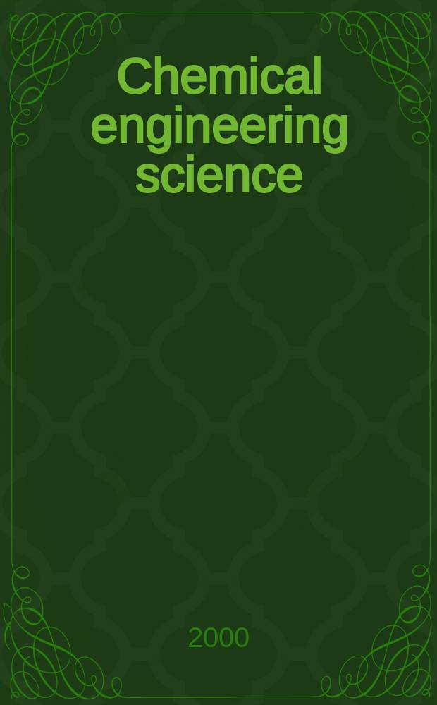 Chemical engineering science : Génie chimique. Vol.55, №2 : Non-linear dynamics in chemical and bioengineering processes