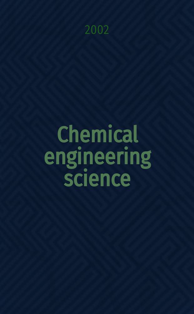 Chemical engineering science : Génie chimique. Vol.57, №1