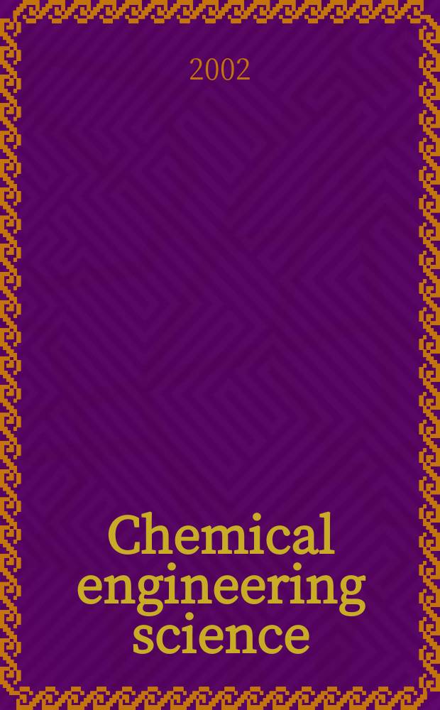 Chemical engineering science : Génie chimique. Vol.57, №10