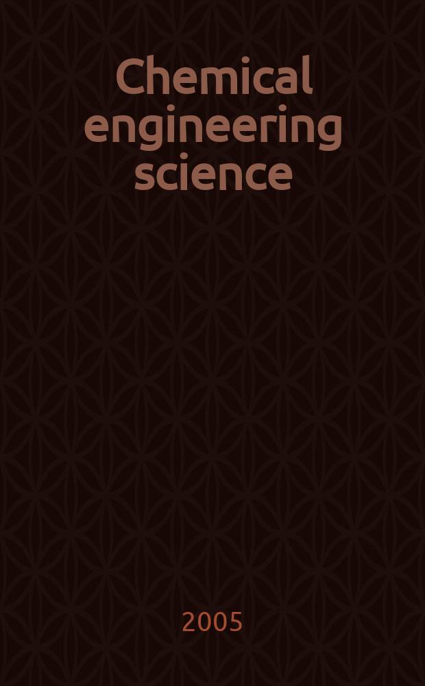 Chemical engineering science : G&eacute;nie chimique. Vol.60, №7