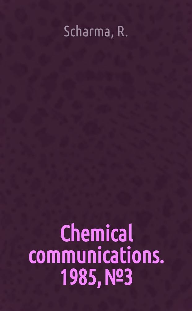 Chemical communications. 1985, №3 : Studies of phases structurally related ...