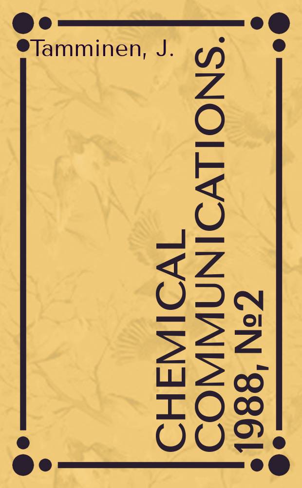 Chemical communications. 1988, №2 : Thermal analysis for investigation of solidification ...