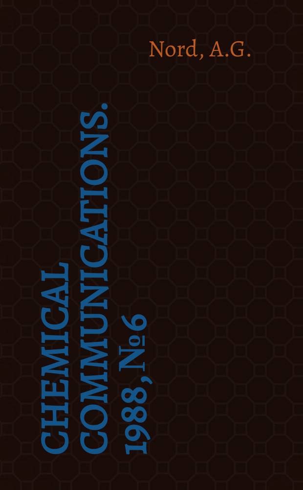 Chemical communications. 1988, №6 : M₂(XO₄)Y compounds (X=P, As)