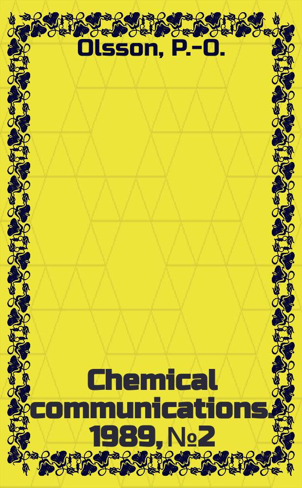 Chemical communications. 1989, №2 : High resolution electron ...