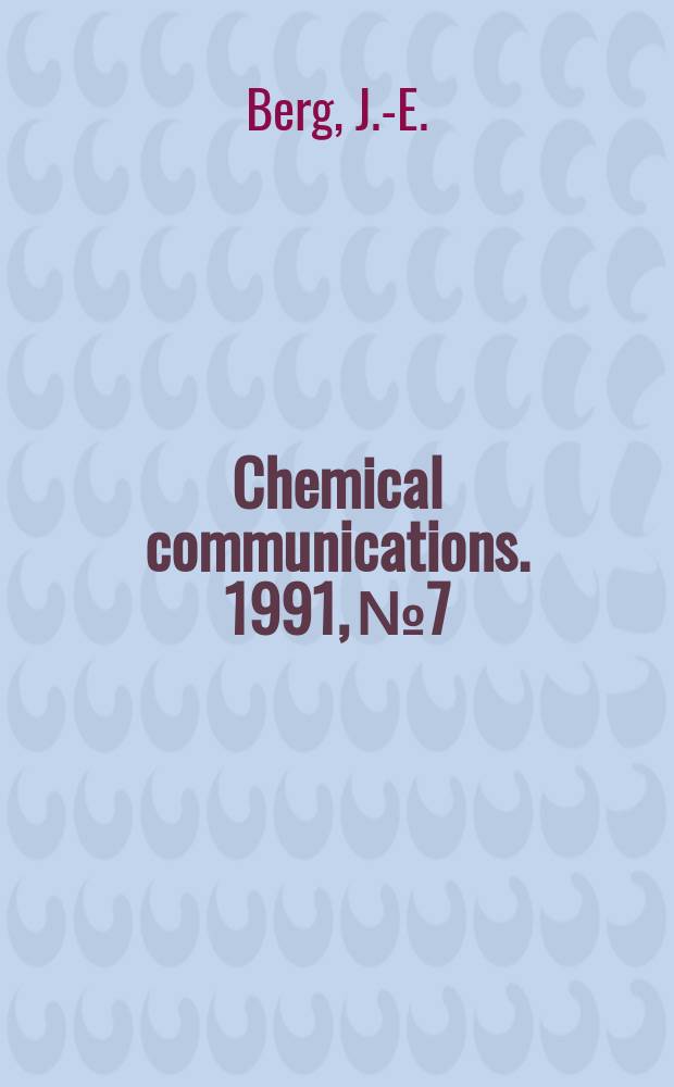 Chemical communications. 1991, №7 : Conformational energy of some cembranoids ...