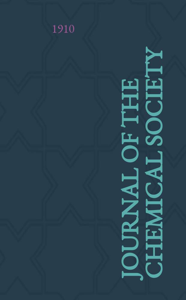 Journal of the Chemical society : Containing papers read before the Soc. a. abstracts of chem. papers publ. in other journals. Vol.97, P.1-2 : Transactions