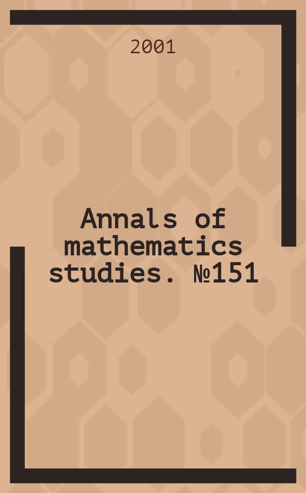 Annals of mathematics studies. №151 : The geometry and cohomology
