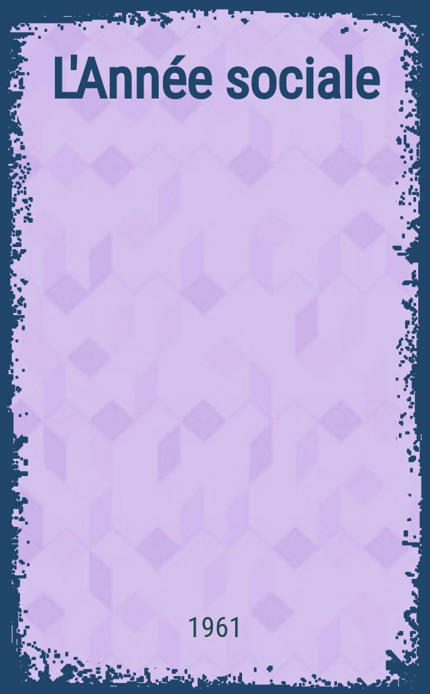 L'Année sociale