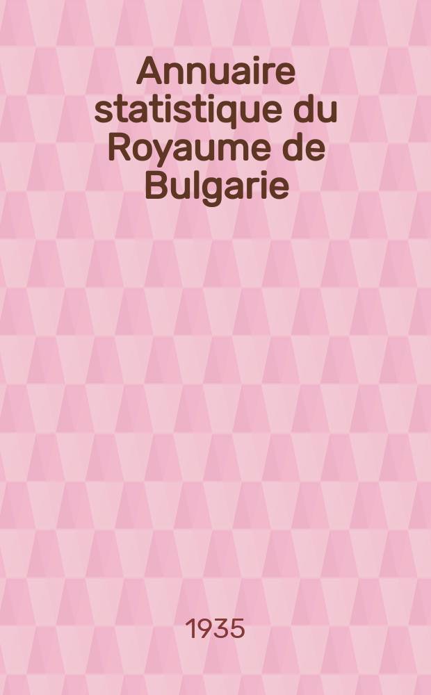 Annuaire statistique du Royaume de Bulgarie