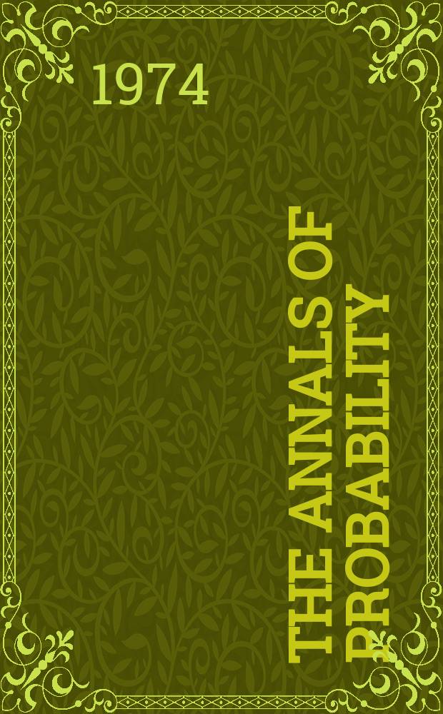 The Annals of probability : An offic. journal of the Inst. of mathematical statistics