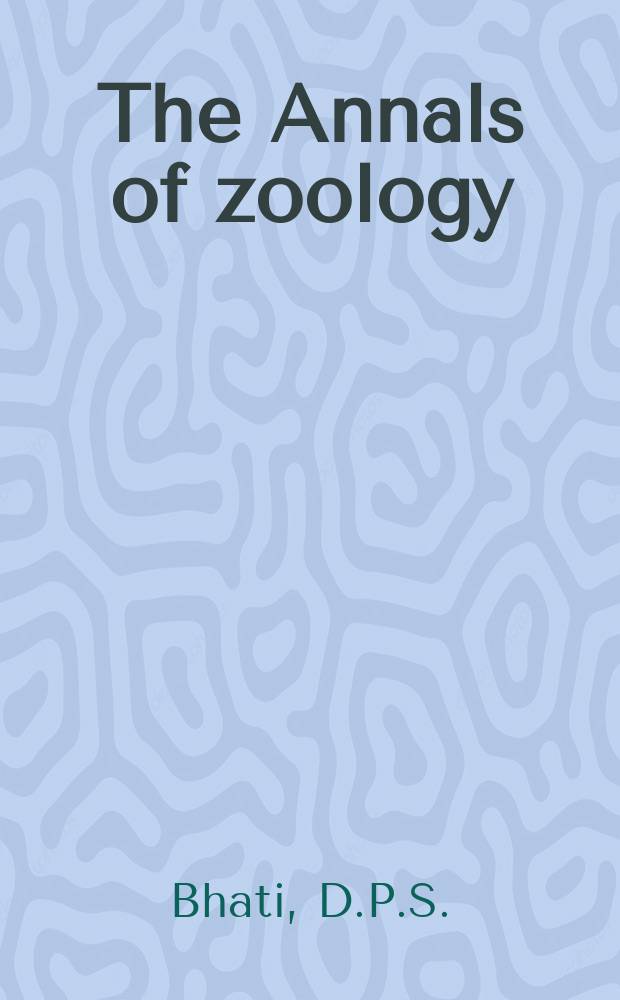 The Annals of zoology : Publ. by the Academy of zoology. Vol.1, №2 : The pectoral musculature of Rana tigrina Daud and Bufo andersonii Bouleng