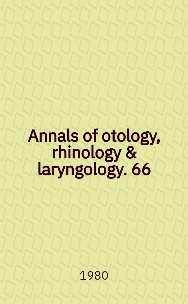 Annals of otology, rhinology & laryngology. 66 : Animal studies of a cochlear prosthesis