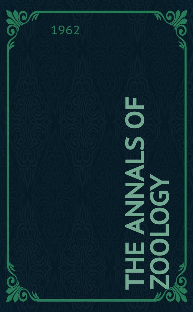 The Annals of zoology : Publ. by the Academy of zoology. Vol.4, №4 : A revised key for the Delhi genus Hyalomma Koch (Acarina: Ixodidae)