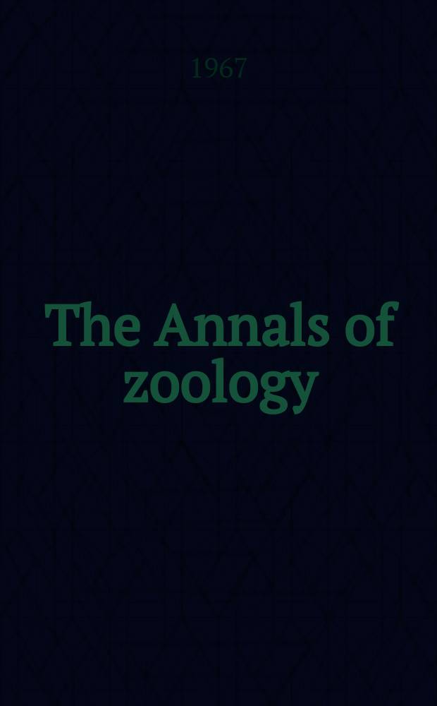 The Annals of zoology : Publ. by the Academy of zoology. Vol.5, №6 : The rate of passage of food and the effect of temperature in two noctuid caterpillars