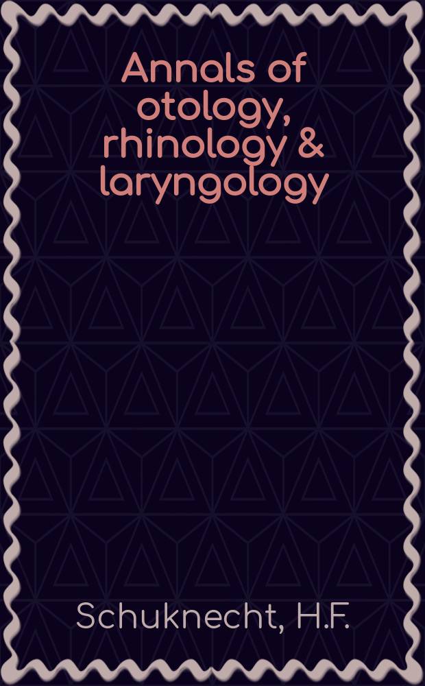 Annals of otology, rhinology & laryngology : Temporal bone collections in Europe...