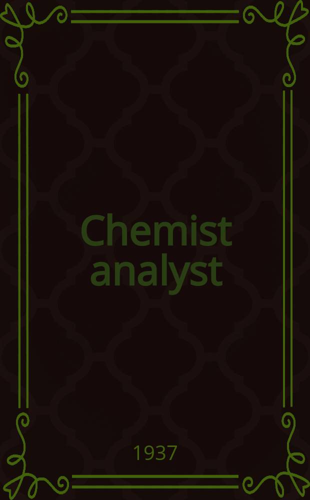 Chemist analyst