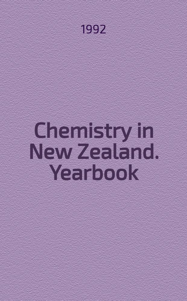 Chemistry in New Zealand. Yearbook