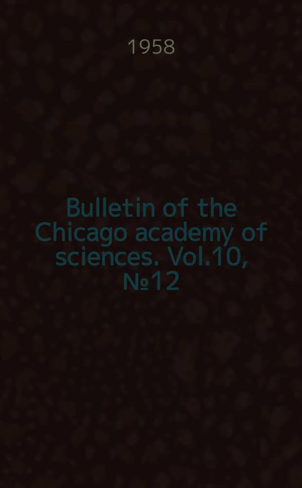 Bulletin of the Chicago academy of sciences. Vol.10, №12 : Aberrations in the color patterns of some crotalid snakes