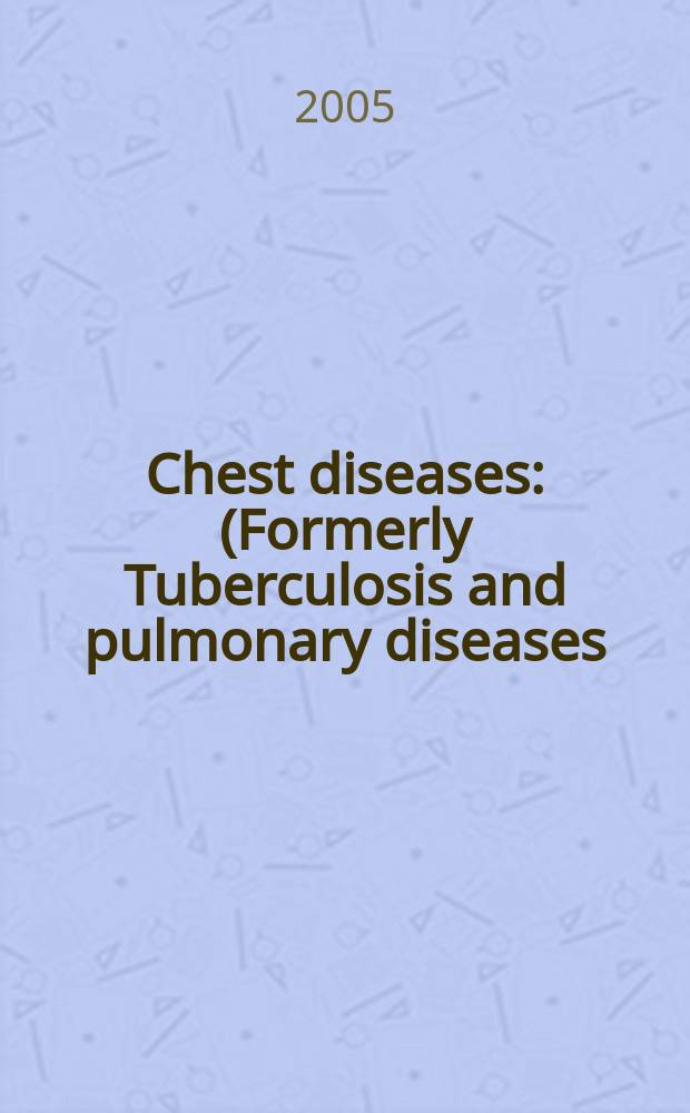 Chest diseases : (Formerly Tuberculosis and pulmonary diseases) Section XV [of] Excerpta medica. Vol.87, №1