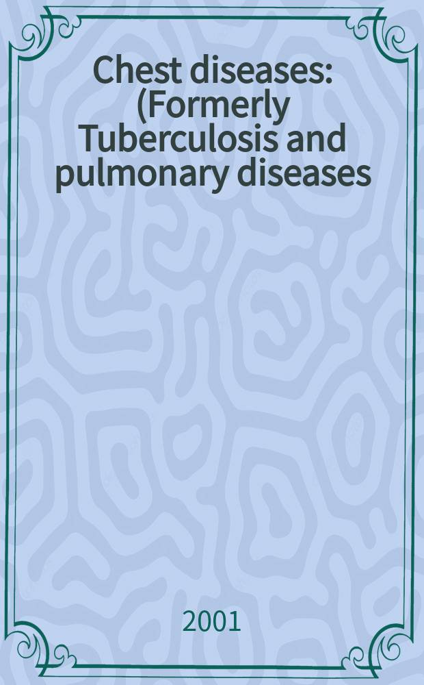 Chest diseases : (Formerly Tuberculosis and pulmonary diseases) Section XV [of] Excerpta medica. Vol.80, №1