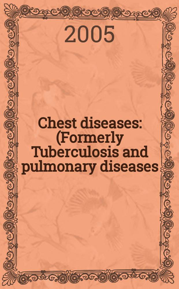 Chest diseases : (Formerly Tuberculosis and pulmonary diseases) Section XV [of] Excerpta medica. Vol.87, №4