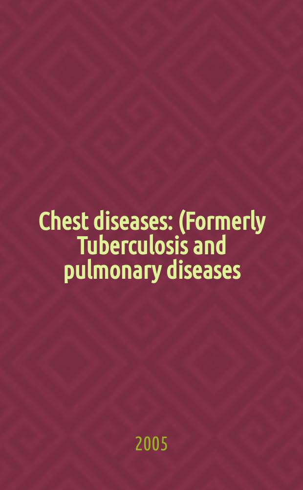 Chest diseases : (Formerly Tuberculosis and pulmonary diseases) Section XV [of] Excerpta medica. Vol.87, №5