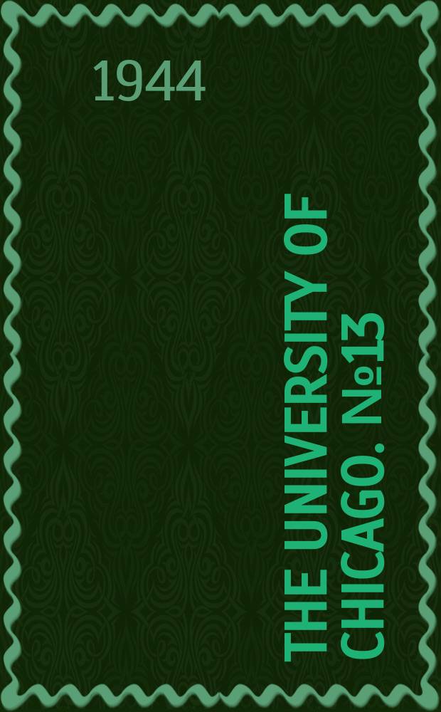 The University of Chicago. №13 : Climatology of the Mediterranean area