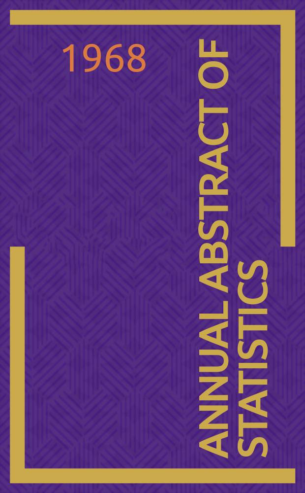 Annual abstract of statistics